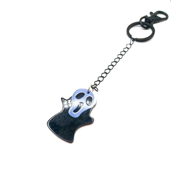 Ghost Face 6.5" Keychain Or Bag Charm - Picture 3 of 7